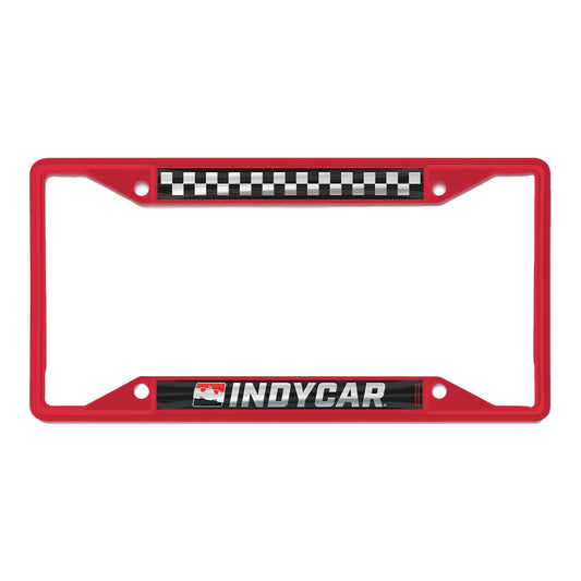 INDYCAR Metal License Plate Frame - front view