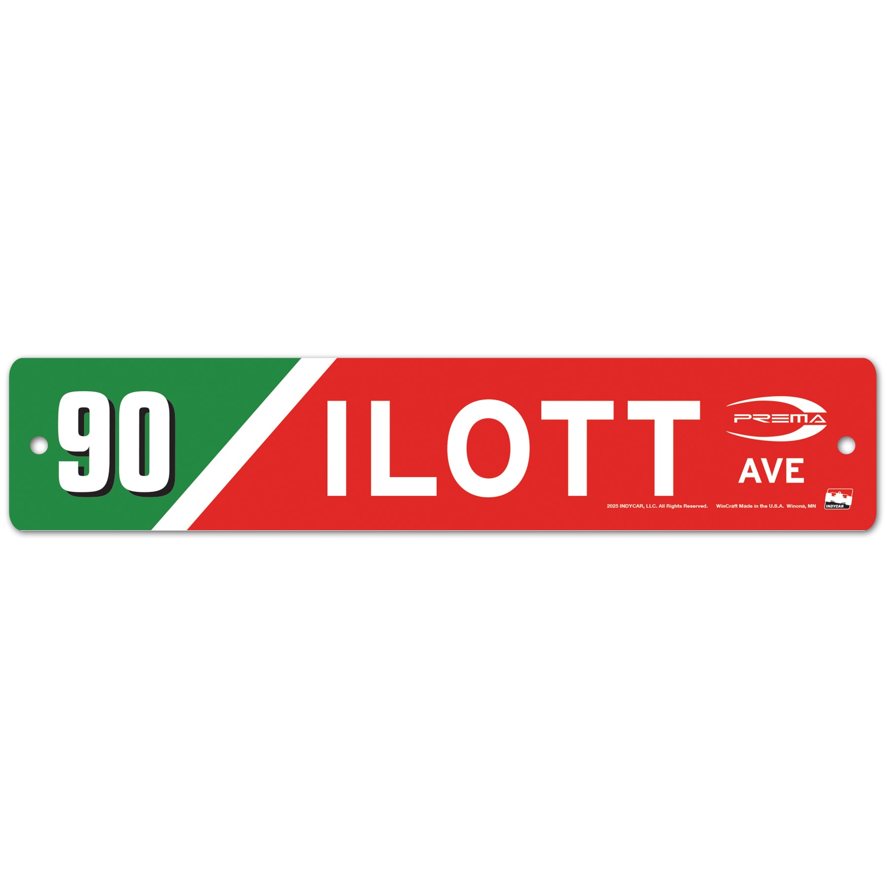 2025 Callum Ilott Street Sign - Front View