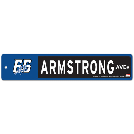 2025 Marcus Armstrong Street Sign - Front View