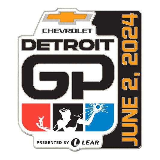 2024 Detroit GP Hatpin - front view