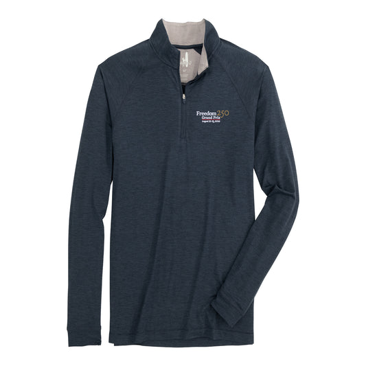 2026 Freedom 250 Grand Polo Johnnie-O Freeborne 1/4 Zip in Blue - Front View