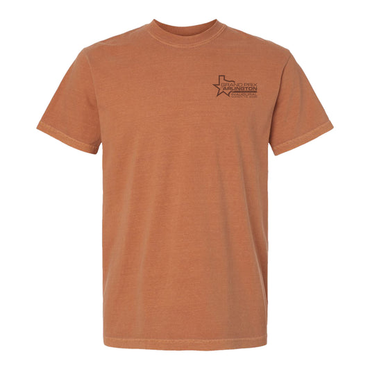 2026 Inaugural Grand Prix of Arlington Spirit of Texas T-Shirt in Orange - Front View