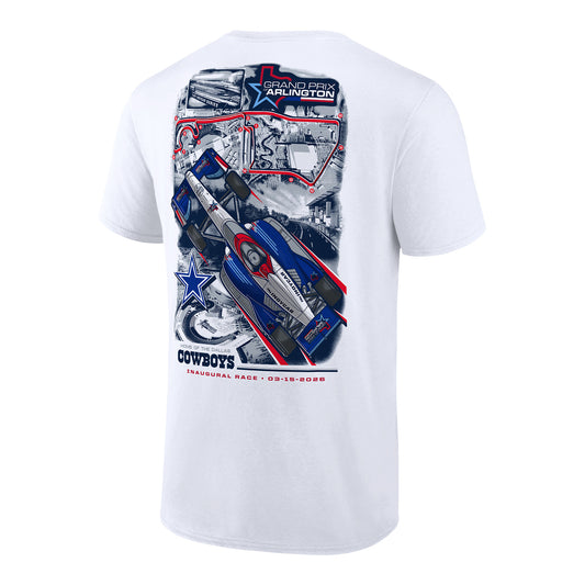 Grand Prix of Arlington Dallas Cowboys Collab T-Shirt - Back View