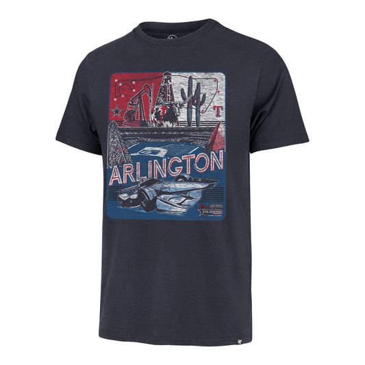 Java House GPA x Cowboys x Rangers T-Shirt by '47 Brand in Blue - Front View