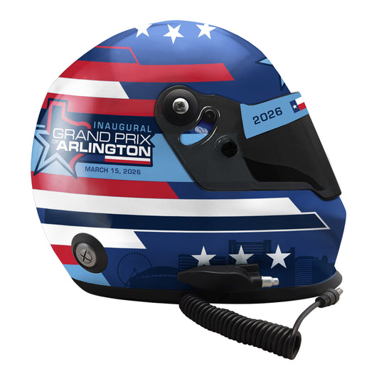 2026 Inaugural Grand Prix of Arlington Full-Size Helmet in Blue - Right side View