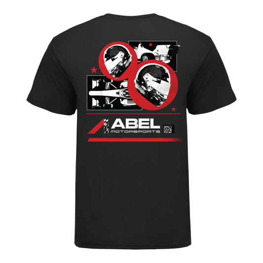 2026 Abel Motorsports INDY NXT T-Shirt in Black - Back View