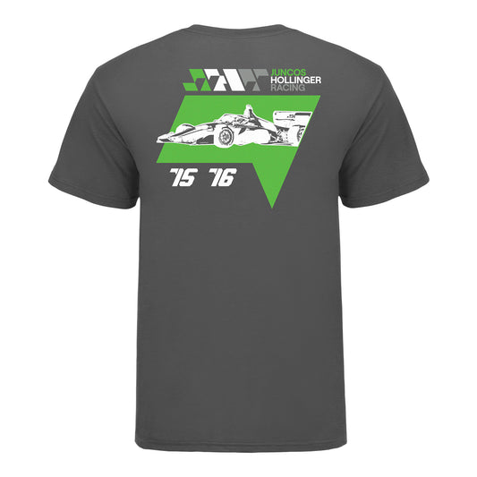 2026 Juncos Hollinger Racing INDY NXT T-Shirt in Grey - Back View