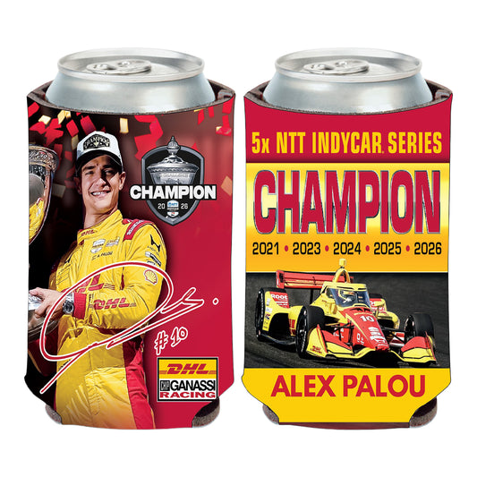 2026 NTT INDYCAR Series Champion Can Cooler - Front and Back View