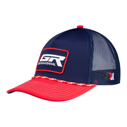 2025 Graham Rahal Hat in Blue - Front Left View