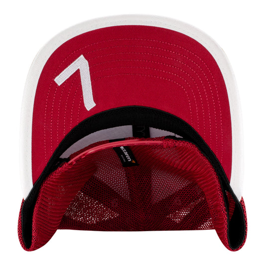 2025 Christian Lundgaard SE Month of May Hat in Red - Underbrim View