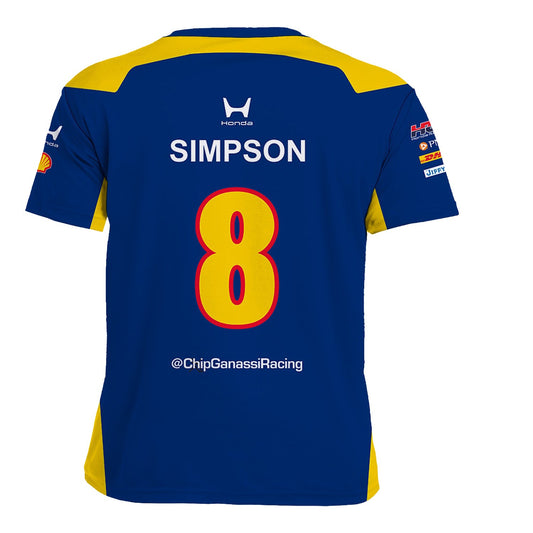 2026 Kyffin Simpson Sunoco Jersey in Blue - Back View