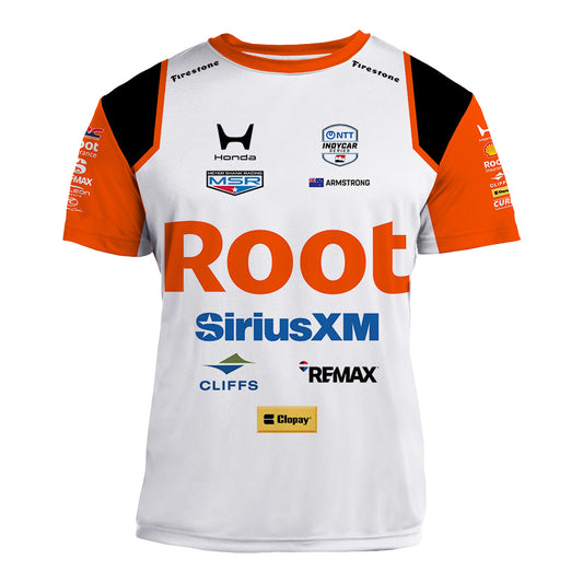 2026 Marcus Armstrong ROOT Jersey in White - Front View
