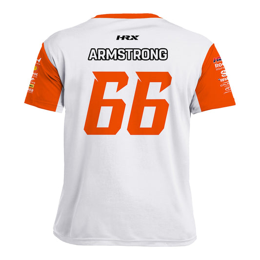 2026 Marcus Armstrong ROOT Jersey in White - Back View