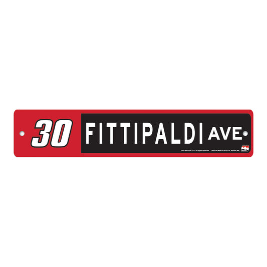 2024 Pietro Fittipaldi Street Sign - front view