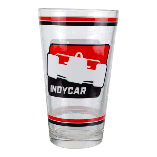 INDYCAR Striped Pint Glass - Front View