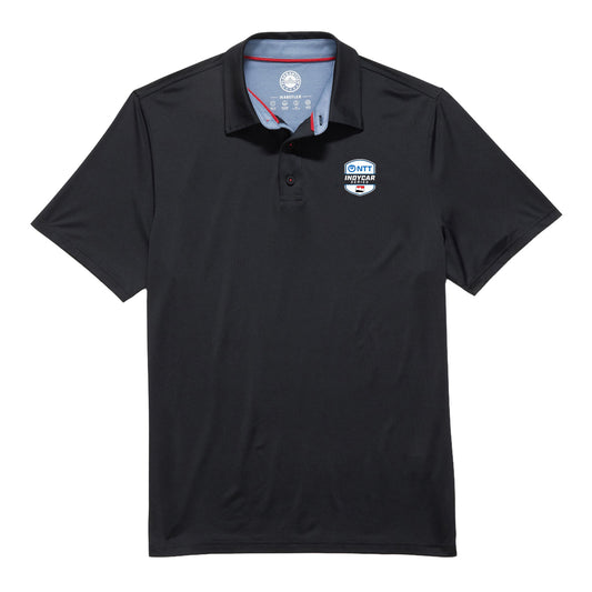 NTT INDYCAR Series Pinehurst Polo in black - Front View