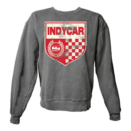 INDYCAR Crest Blue 84 Crewneck in Grey - Back View