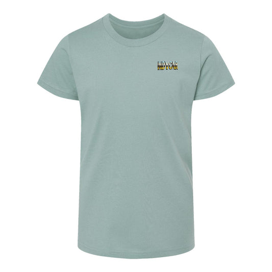 2026 NTT INDYCAR Series Schedule Youth T-Shirt in Green - Front View