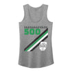 2023 Indianapolis 500 Striped Tank Top in grey, front view