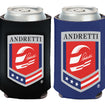 2022 Andretti Can Cooler in Black and Blue - Front and Back View