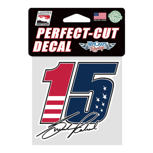 2022 Graham Rahal Decal in Blue- Front View