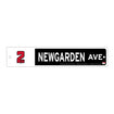 2023 Newgarden Street Sign in black, front view