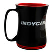 INDYCAR Sculpted Barista Mug in Black and Red - Back View