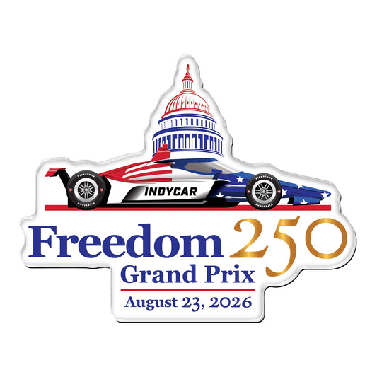 Freedom 250 Grand Prix Hi-Def Magnet In Multi-Color - Front View