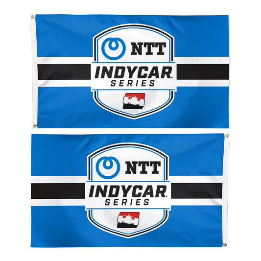 NTT INDYCAR Applique 2 Sided Flag 3x5 - front view