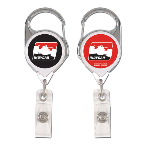 INDYCAR Badge Reel Black and Red - front view