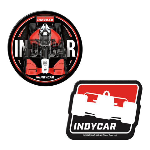 INDYCAR Acrylic 2pk Magnet - front view