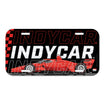 INDYCAR Plastic License Plate with Car - front view