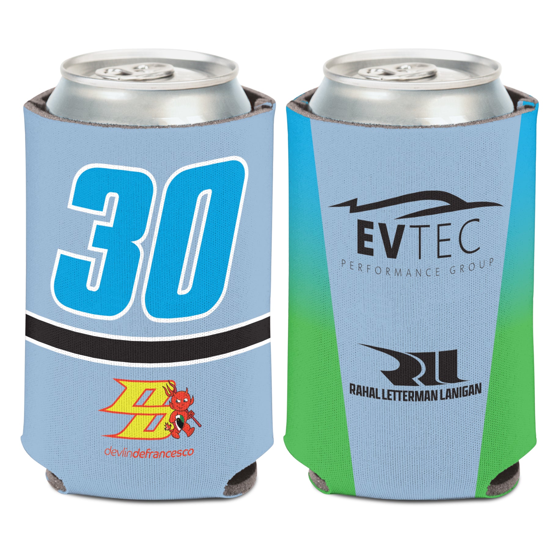 2025 Devlin DeFrancesco Can Cooler - Front and Back View