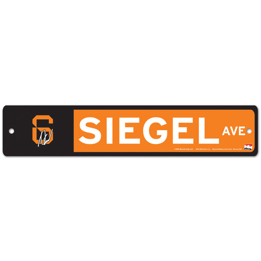 2025 Nolan Siegel Street Sign 