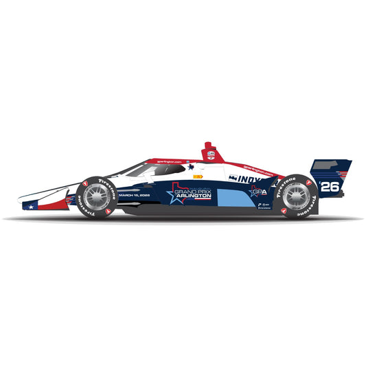2026 Inaugural Grand Prix of Arlington Diecast - 1:18 - Side View