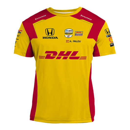 2025 Alex Palou Indy 500 Champion Jersey in Yellow - Front view 