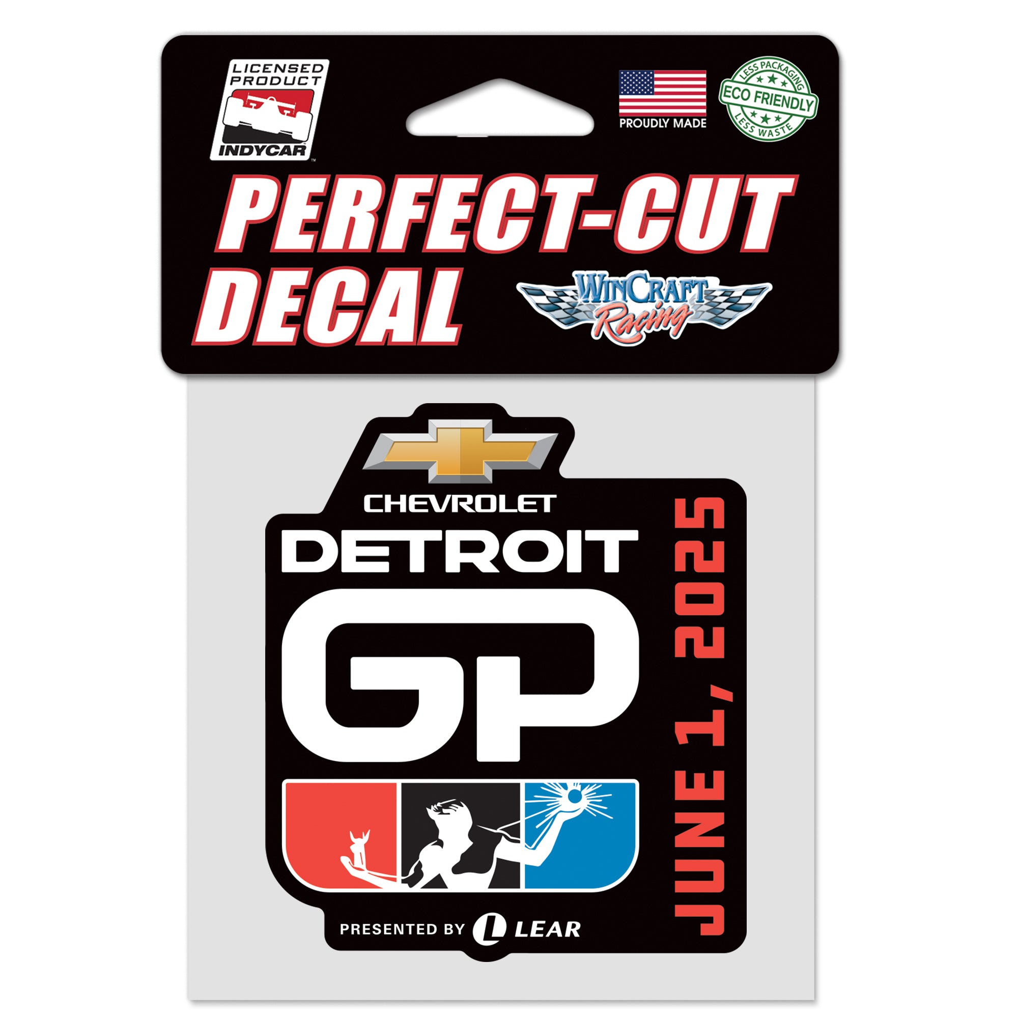 2025 Detroit Grand Prix Perfect Cut Decal - Front View