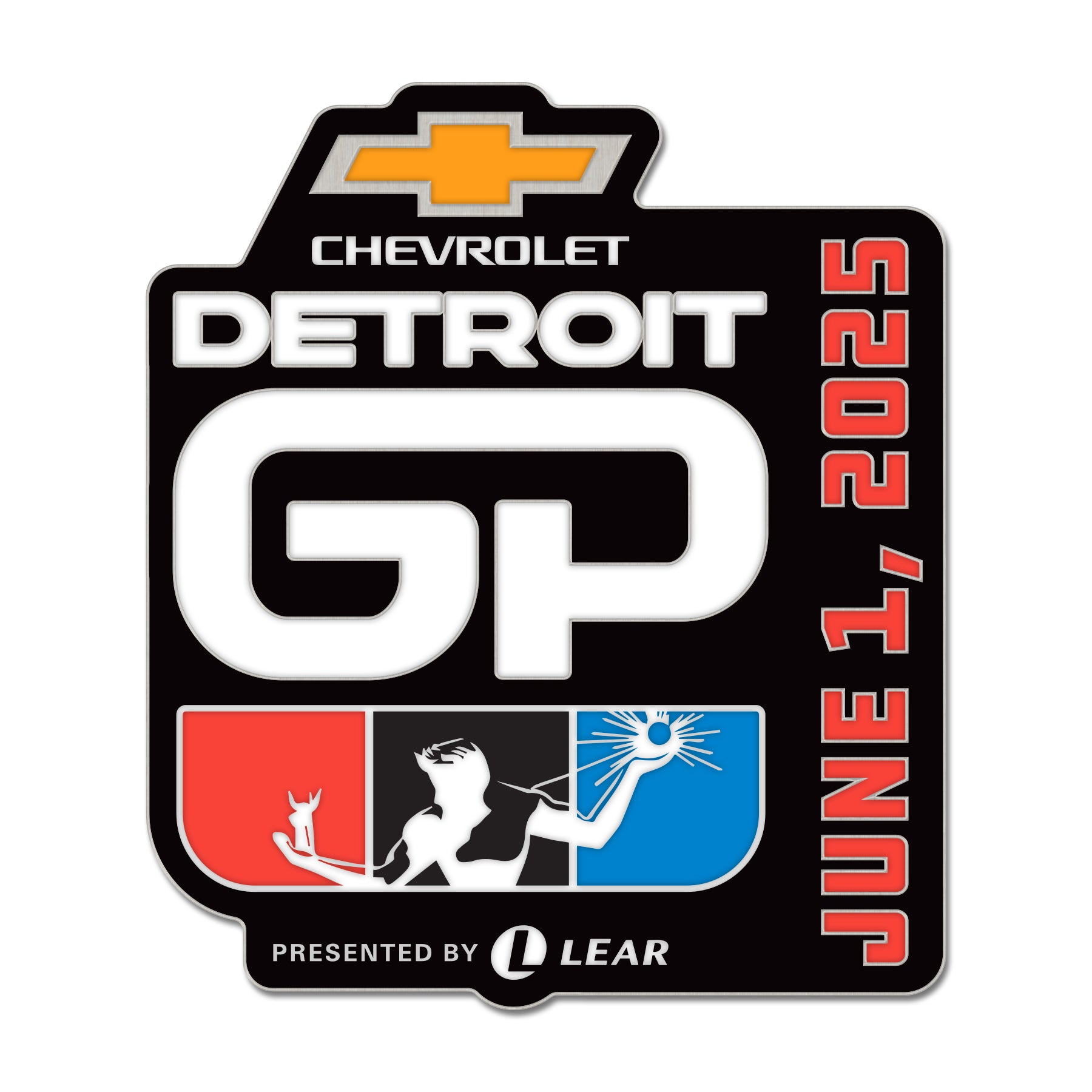 2025 Detroit Grand Pix Hatpin