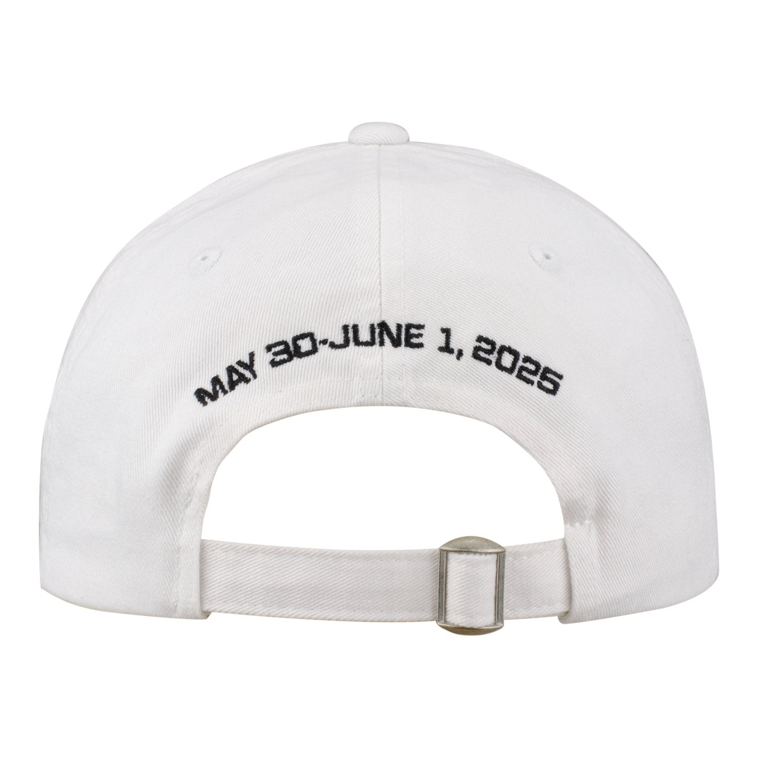 2025 Detroit Grand Prix Slouch Hat in White - Back View