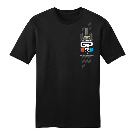 2025 Detroit Grand Prix Ghost Shirt in Black - Back View