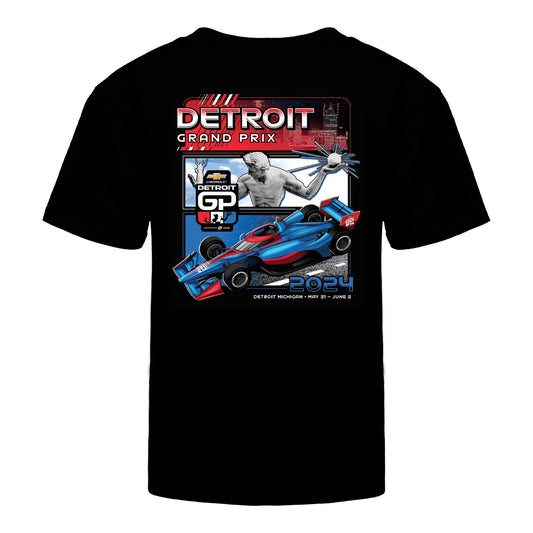 2024 Youth Detroit Grand Prix City Shirt - back view