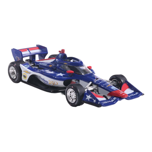 2026 Freedom 250 Grand Prix 1:64 Diecast In Blue, White & Red - Angled Right Front View