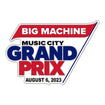 2023 Big Machine Music City Grand Prix Hatpin in red, white, and blue - front view