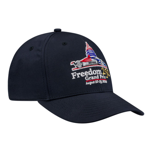 2026 Freedom 250 Grand Prix Limited Edition Hat in Black - Front right View