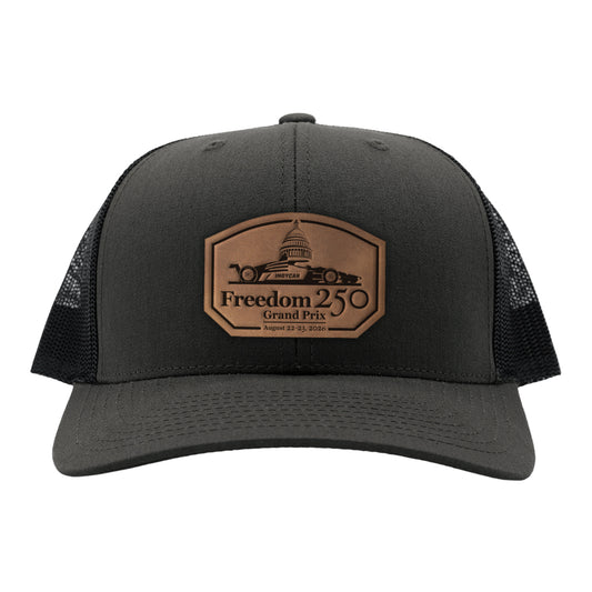 2026 Freedom 250 Grand Prix Charcoal Range Leather Hat