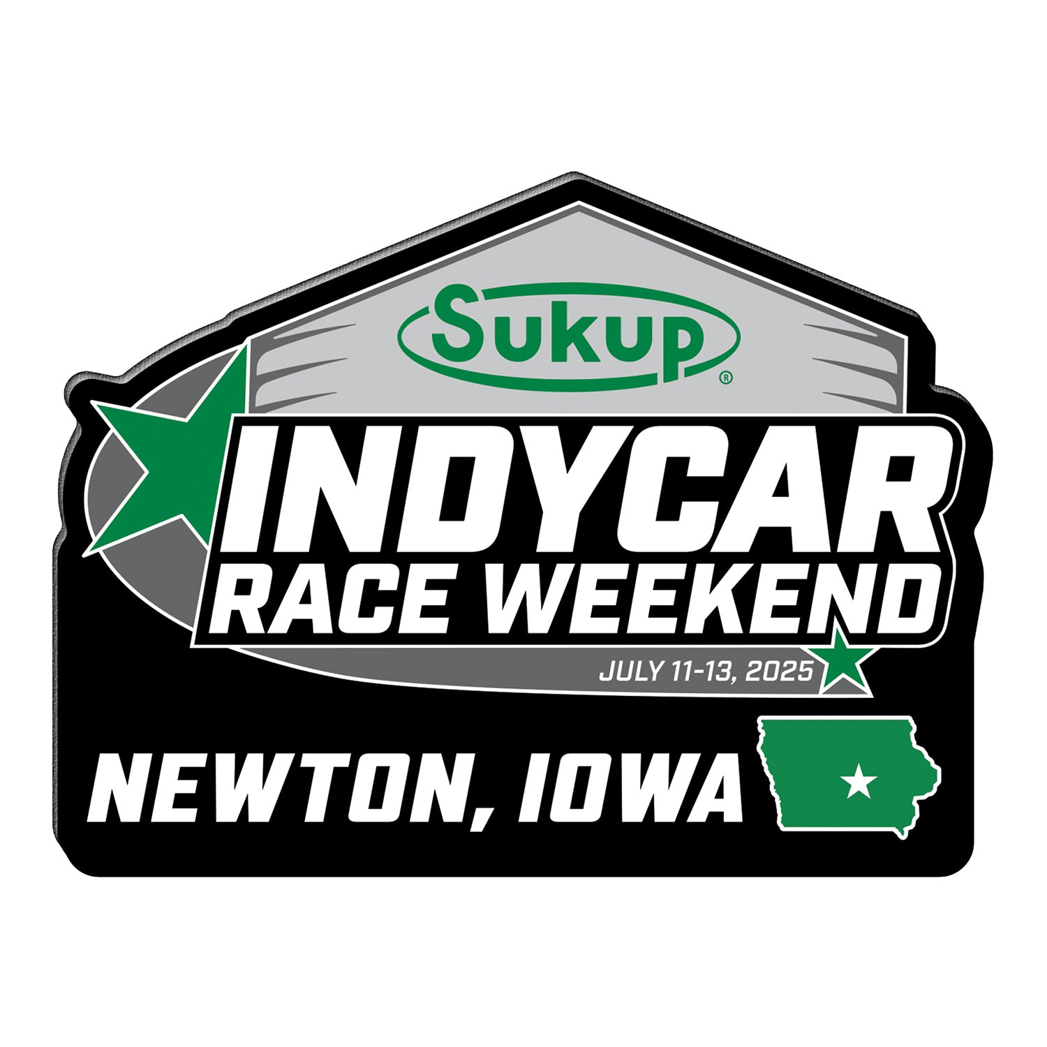 2025 INDYCAR Iowa Sukup HD Magnet - Front View