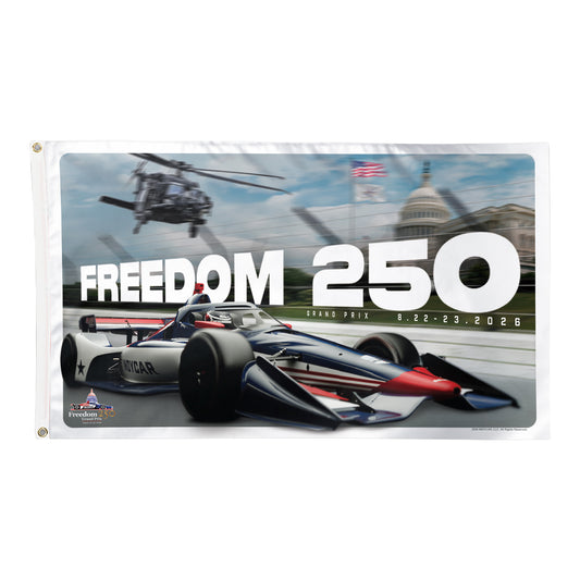 2026 Freedom 250 Grand Prix Flag - Front View