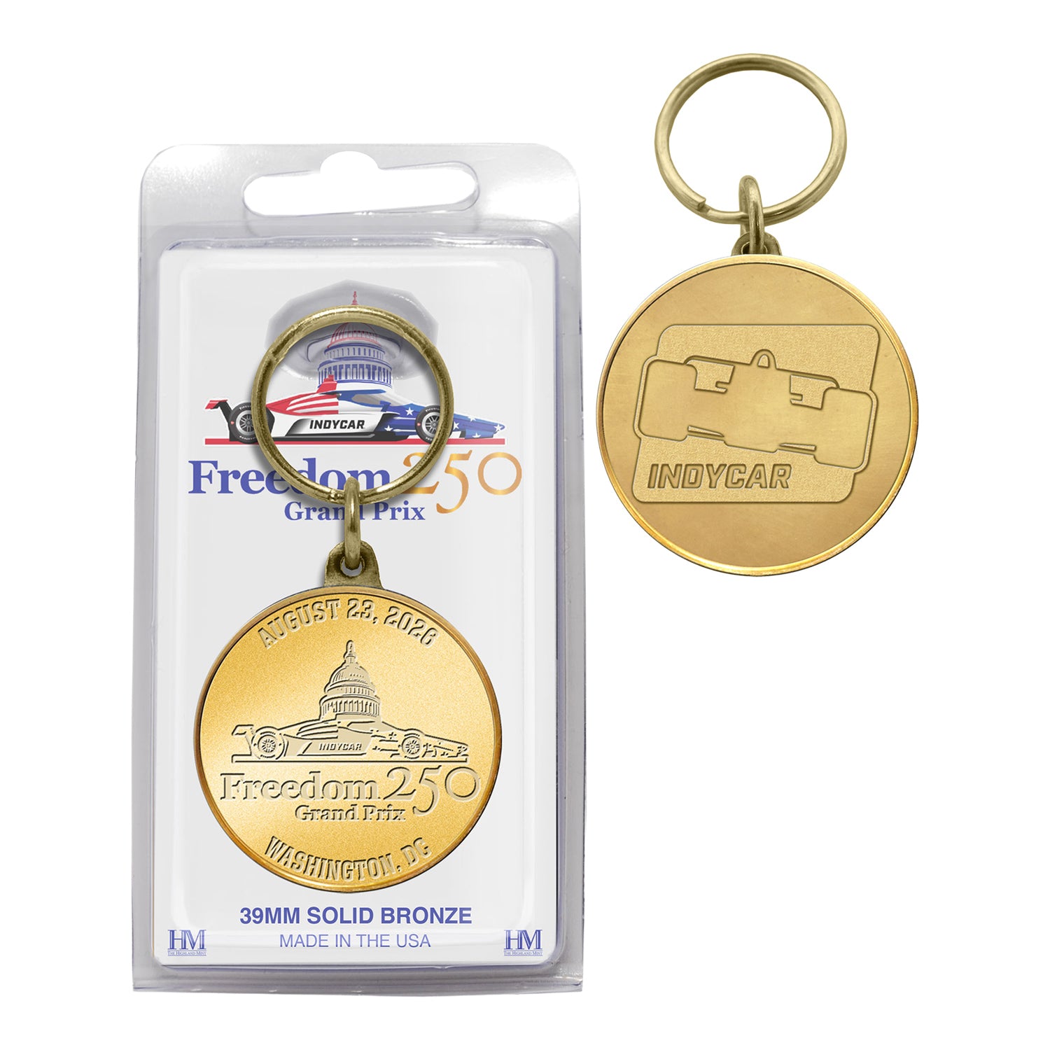 2026 Freedom 250 Grand Prix Coin Keychain