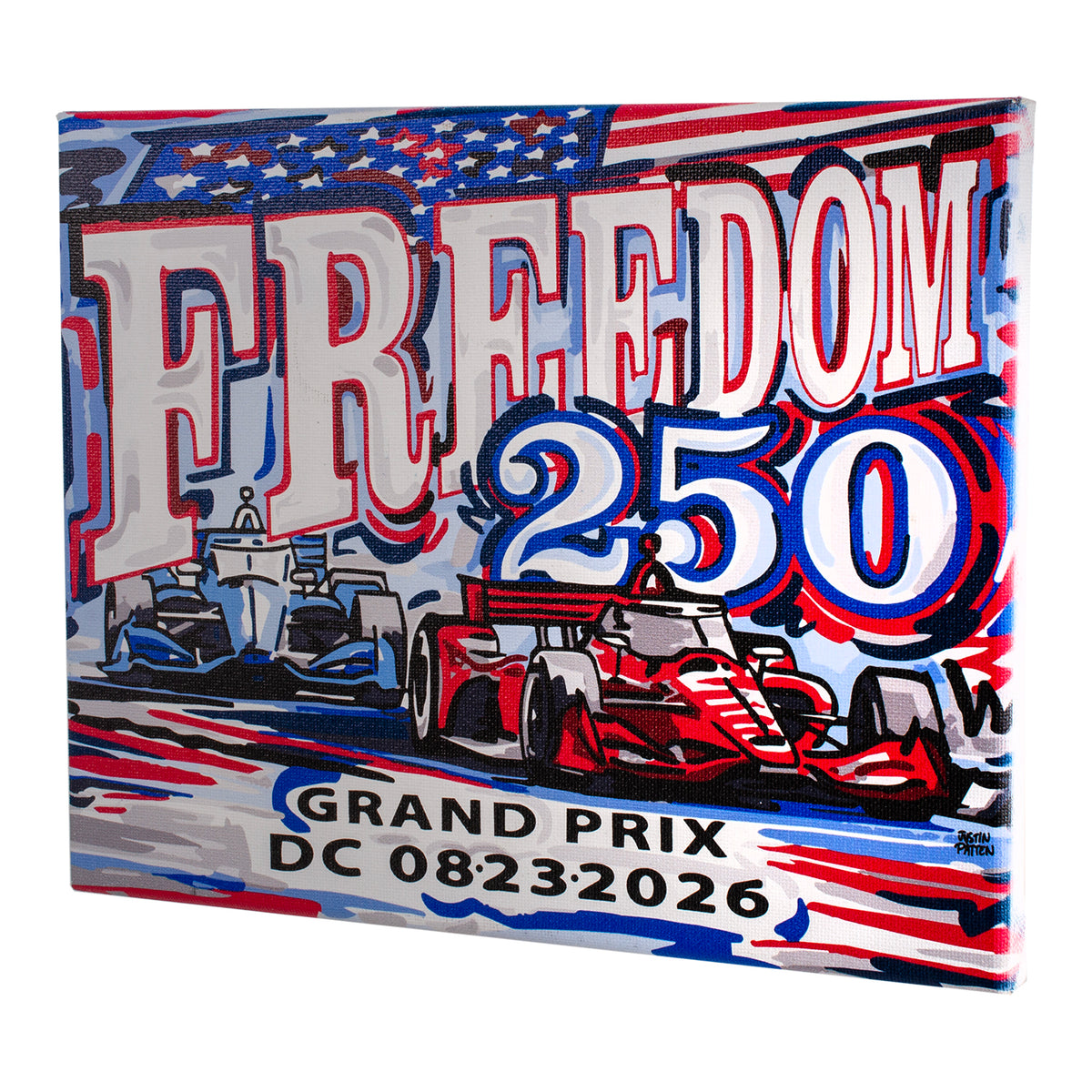 2026 Freedom 250 Grand Prix 8x10 Canvas - Side view