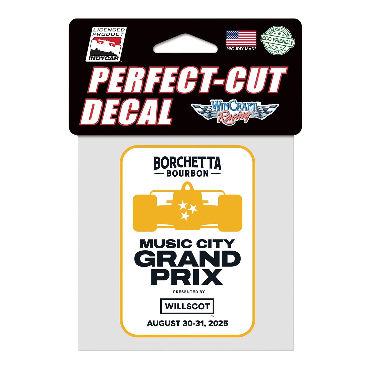 2025 Music Grand Prix Nashville Perfect Cut Decal - Front View